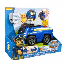 Paw Patrol Chase Veicolo DeLuxe - Si trasforma e parte